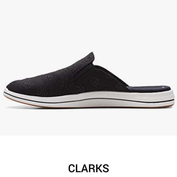 Clarks Breeze Shore Mule Slip On Loafer Shoes Size 9 Black Cloudsteppers - Picture 1 of 7